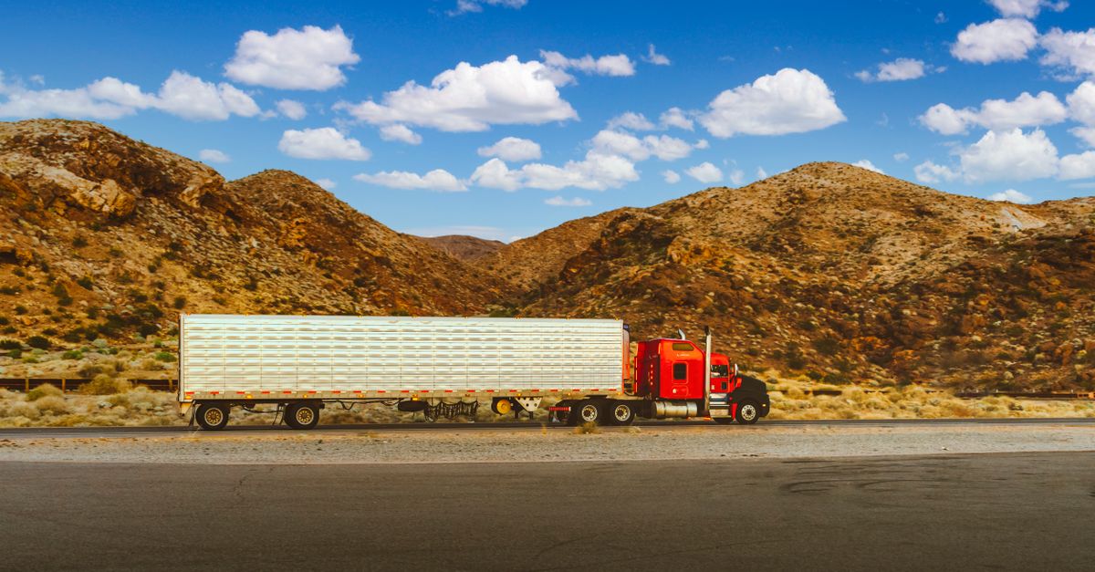 Empty road, full trailer.